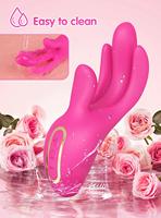 Vibrador de Estimulación del Punto G y del Clítoris para Mujeres, con 10 Velocidades de Vibraciones Internas y Externas