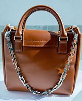Collier cubain pour femme en acier inoxydable géométrique unique, plaqué or 18 carats, fait à la main pour sac à main DIY
