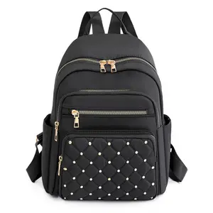 Outdoor Travel Waterproof Computer Laptop Bag Large Capacity Fashion Diamond Embroidery Backpack For Women