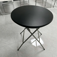 Tables de banquet rondes pliantes en plastique blanc avec structure en fer HDPE de 6, 5 et 4 pieds pour événements, fêtes, mariages, extérieur, hôtels, salles à manger et écoles