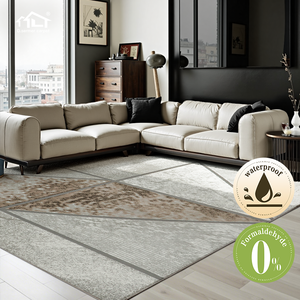 Thảm trải sàn Dsermer hiện đại, chống thấm, màu be, mềm mại, sang trọng, kích thước lớn, dùng cho phòng khách và phòng ăn, trang trí nhà cửa - Product Image 1