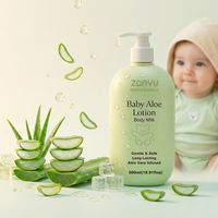 Lotion pour bébé douce 500 ml, marque privée, hydratant longue durée, pour peaux sensibles de nouveau-nés et nourrissons, sans sulfate, durée de conservation de 3 ans