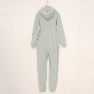 80% Algodón 20% poliéster algodón cepillado dos vías calidad cremallera pijamas gris azul Unisex <span class=keywords><strong>Original</strong></span> <span class=keywords><strong>hombre</strong></span> onesie para <span class=keywords><strong>hombre</strong></span> al aire libre onesie - Product Image 4