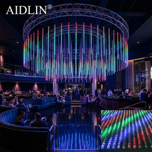 Luz LED RGB Programable AIDLIN con Efecto Meteoro, Compatible con Controlador en Línea Artnet <span class=keywords><strong>Madrix</strong></span> <span class=keywords><strong>DMX</strong></span>, Consola para Iluminación de Escenarios, Discotecas y DJ - Product Image 1