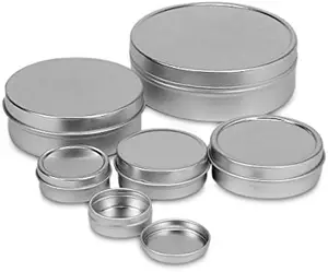 wholesale candle tins flat shallow candle tins wholesale 0.5oz 1oz 2oz 3oz 4oz 8oz 10oz slip flip screw window lid