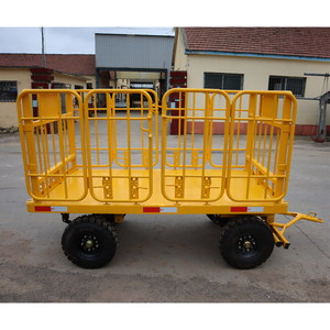 Petite <span class=keywords><strong>remorque</strong></span> à plat de bagages d'aéroport de ventes d'usine - Product Image 3