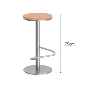 Set da Pranzo Alto da <span class=keywords><strong>Esterno</strong></span>/Interno con Tavoli e Sedie, Stile Trendy <span class=keywords><strong>per</strong></span> Bar e Caffetterie, Montaggio <span class=keywords><strong>a</strong></span> Parete, in Metallo Anticorrosione e Impermeabile - Product Image 6