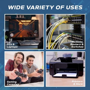 <span class=keywords><strong>สาย</strong></span>แพทช์อีเธอร์เน็ต <span class=keywords><strong>Cat5e</strong></span> ความเร็วสูง UTP <span class=keywords><strong>สาย</strong></span>แลนเครือข่าย 24AWG 4 คู่ หัวต่อ RJ45 สำหรับเชื่อมต่อคอมพิวเตอร์ เราเตอร์ โมเด็ม อินเทอร์เน็ต - Product Image 5