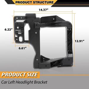 Nouveau kit de fixation de phare <span class=keywords><strong>KEDO</strong></span>, paire gauche et droite, pour Cherokee SUV Truck 2014-2018, référence OE 68227483AA - Product Image 2