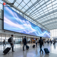 Écran LED intérieur ALSON P2.5 sans soudure, le plus vendu, affichage numérique mural pour aéroports et centres commerciaux