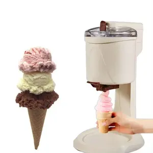 餐桌台面便携式家用自制自制冰淇淋机食谱全自动水果软服务冰淇淋机