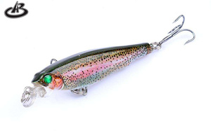 La migliore vendita di pesciolini artificiali occhi 3D esche efficaci <span class=keywords><strong>per</strong></span> trota Bass Pike pesca in acqua salata al piombo plastica Jigging a ruscello - Product Image 6