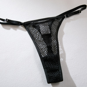 Wholesale Erotic Temptation See-through Fish-net Mesh Lingerie <b>Set</b> <b>Sexy</b> Push up 3-Piece <b>Bra</b> and Panty <b>Set</b> - Product Image 5