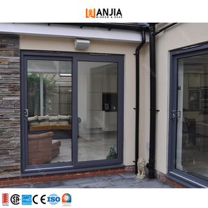 NFRC AS2047 Portes coulissantes extérieures en verre trempé et aluminium à <span class=keywords><strong>double</strong></span> <span class=keywords><strong>vitrage</strong></span> à 4 panneaux pour balcon et patio - Product Image 2