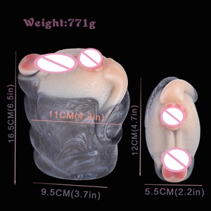 Hot-Selling Fantasy Animal-Inspired Double Channel <b>Mouse</b> Style Masturbator for Men Adult Pleasure Device for Erotic Roleplay - Product Image 5