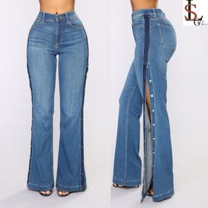 Jeans sexy pour femme, modèle nouveau, boutons pression, fabrication chinoise de haute qualité, denim - Product Image 1