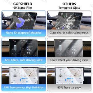 Film de protection pour navigation automobile, film en verre nano 9H pour Tesla BYD, anti-choc, résistant aux rayures, anti-bulles, accepte les tailles personnalisées - Product Image 2