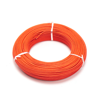 Câble en silicone tressé en fibre de verre fabriqué en Chine, résistant à la chaleur, câble haute température
