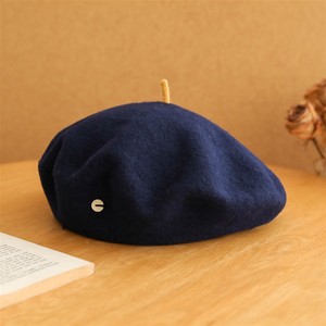 Béret chic pour femme, chapeau de peintre rétro en laine, chapeau d'artiste français élégant à petite queue, chapeau polyvalent, vente en gros - Product Image 4