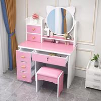 Commode de chambre, petite armoire de rangement tout-en-un, coiffeuse moderne minimaliste, table de maquillage authentique tendance