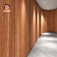 Panneau souple en pierre flexible de travertin, style colonne romaine, pour décoration murale extérieure, carreaux de terre cuite MCM, briques d'hôtel, feuille naturelle