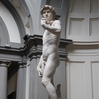 Statue de David en marbre de haute qualité, sculptée à la main, portrait à mi-longueur célèbre, en résine de fibre de verre, produit artisanal en résine