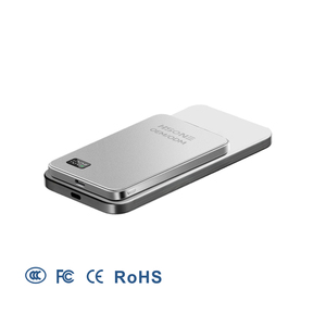 A108 Foldable Aluminum Alloy 20W Magnetic Wireless Mouse with Power Bank and Clock Wireless Charging for Notebook - Product Image 1