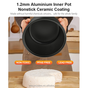 Hấp khỏe mạnh nấu ăn thông minh loại vuông multicooker cho gia đình lớn 5L Công suất 1.8L 10 cup Nồi cơm điện - Product Image 6