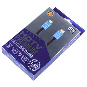 Кабель-разветвитель SIPU 4K RGB (штекер-штекер), синий, 10 м, для двух мониторов/проекторов, с ПВХ-оболочкой, золотыми разъемами, CE, гарантия 12 месяцев - Product Image 1