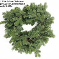 Décoration de Noël Artisanale Écologique en PE pour la Maison : Guirlande de Fruits Artificiels à Suspendre à la Porte ou au Mur, Pin de Noël
