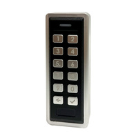 Aplicación móvil inteligente Single Gang IP65 Impermeable Muti-función NFC / MF Lector de tarjetas WIFI y BLE Teclado de control de acceso