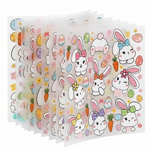 <span class=keywords><strong>Adesivi</strong></span> in PVC a Forma di Coniglietto Pasquale e Uovo, Decorazioni <span class=keywords><strong>per</strong></span> Feste di Compleanno e Pittura Decorativa - Product Image 4