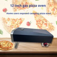 Four à pizza extérieur au bois, four extérieur portable en acier inoxydable de 12 pouces pour la cour, four à pizza extérieur pour la cour