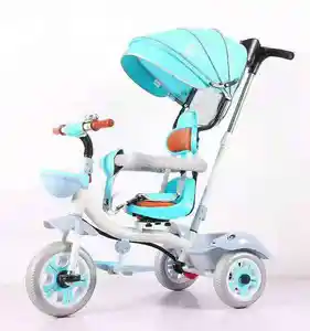 เด็กพับได้ Trike เด็กวัยหัดเดินรถสามล้อ 3 ล้อเด็กรถสามล้อเด็ก Trike รถสามล้อเด็ก 4 ใน 1 Trike เด็กสําหรับเด็ก 1-6 ปี