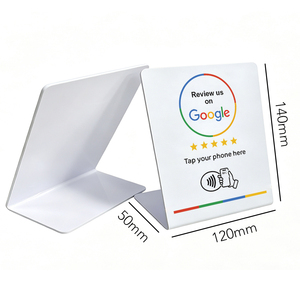 การ์ดรีวิว Google NFC 13.56Mhz แท่นวาง NFC แบบตั้งโต๊ะ การ์ดแบบโค้งงอได้ พร้อมคิวอาร์โค้ดที่ปรับแต่งได้ - Product Image 2