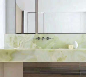 <span class=keywords><strong>Marmo</strong></span> di <span class=keywords><strong>onice</strong></span> verde chiaro naturale del piano di rivestimento della parete di retroilluminazione del fondo dell'<span class=keywords><strong>onice</strong></span> verde pietra di lusso - Product Image 4