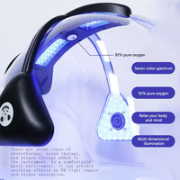 Appareil professionnel de traitement du visage à jet d'oxygène hydratant et blanchissant, en acier inoxydable, avec écran tactile