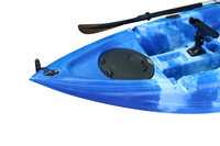 Kayak de pêche monoplace en HDPE de 9 pieds, écologique, durable, très demandé et à prix abordable, en vente