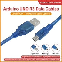 Placa de Desarrollo ATMEGA328P-AU con Interfaz USB-B, Entrada de CC 7-12V, Módulo Controlador de Pines de E/S Analógicos y Digitales