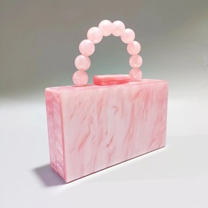 New Fashion Pearl Acrylic Evening Bag for Women Beaded Wristlet & <b>Clutch</b> Handbag Elegant <b>Wedding</b> Party Purse for Formal Dresses - Product Image 2