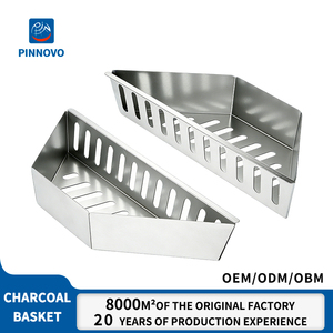 Panier en aluminium robuste Pinniu pour grands grils à <span class=keywords><strong>charbon</strong></span> et fumoirs d'extérieur - Chaleur uniforme et allumage facile du <span class=keywords><strong>charbon</strong></span> - Product Image 1