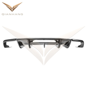 Diffuseur de pare-chocs arrière en fibre de carbone style R, lèvre de spoiler, garniture de tuning extérieur pour CLS63 W218 Pre-LCI 2014-2016 - Product Image 3