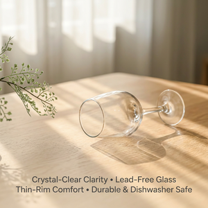 Verre à vin classique moderne et créatif, soufflé à la main, transparent, 410 ml, pour la maison, les fêtes, vente en gros - Product Image 6