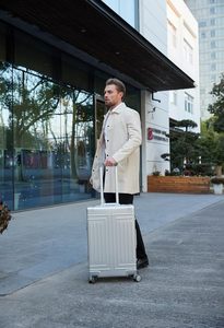 Ensemble de bagages rigides multifonctionnels en aluminium grande capacité pour la vente en gros – Valises de voyage à roulettes - Product Image 3