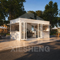 Kiosque moderne de haute qualité, portable et préfabriqué, en conteneur maritime de 20 pieds ou 40 pieds, pour restauration rapide, café, restaurant ou bar.