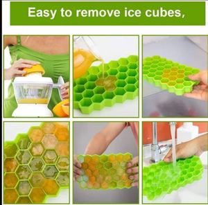 Hot Selling Easy-Release Honeycomb Silicone Ice Tray Mold Ice Cube Mold for Wine Whiskey Small Ice Makers in Freezers - Product Image 5