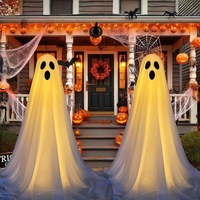 Décoration fantôme d'Halloween pour décoration de maison hantée de cour extérieure adaptée aux enfants