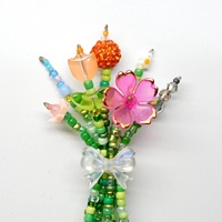 Fleurs perlées pour la décoration intérieure, décorations pour la fête prénuptiale, cadeau de remerciement pour les enseignants pour la saison des diplômes et cadeau pour les professeurs