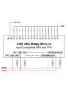 Huaqingjun Module de relais G2R-2 DPDT 6 canaux 24VDC