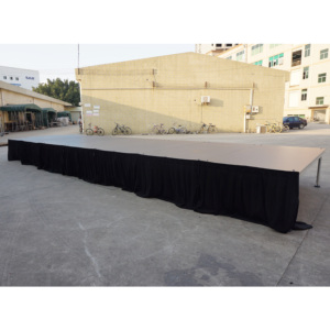 Scène télescopique réglable en hauteur en aluminium portable pour l'extérieur avec montage facile pour les concerts - Product Image 3